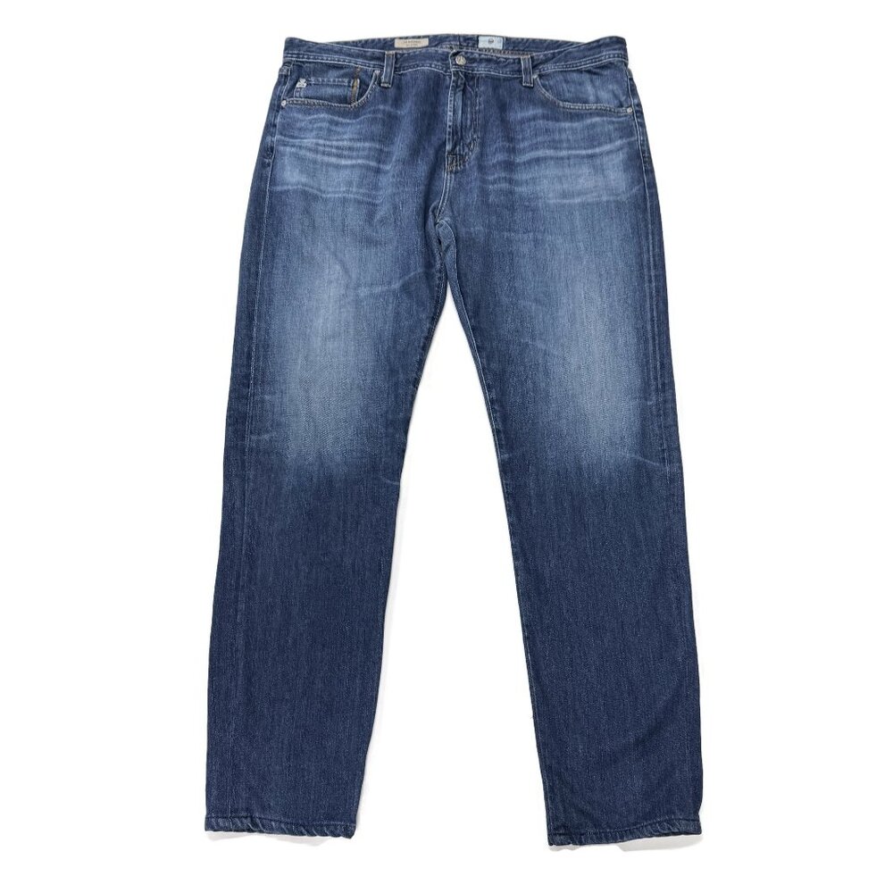 AG Adriano Goldschmied Matchbox Jeans Mens 40 x 44 Slim Straight USA‎ Blue Denim